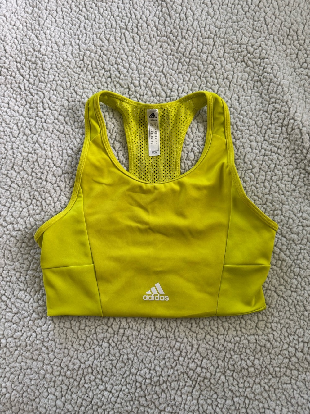 Adidas Women’s Yellow/Green Racerback Sports Bra